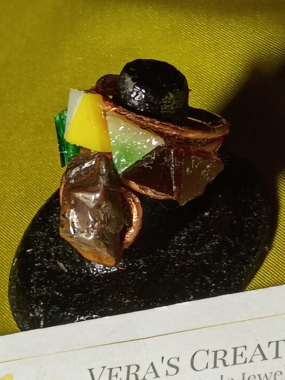 Handmade Multicolor Statement Ring by